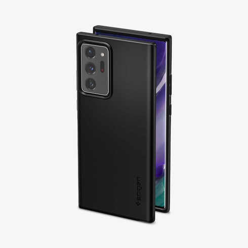 ACS01388 - Galaxy Note 20 Ultra Thin Fit Case in black showing the back